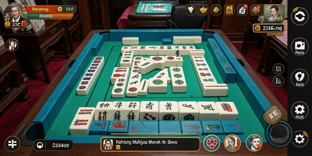 Gameplay Mahjong yang menarik di 234E.
