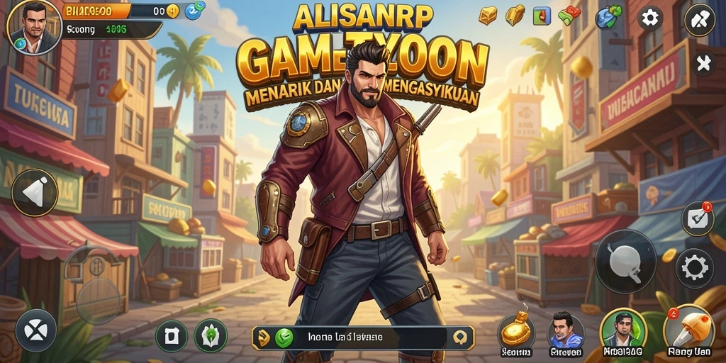 Tampilan gameplay menarik dari ALISANRP dalam mode Tycoon.