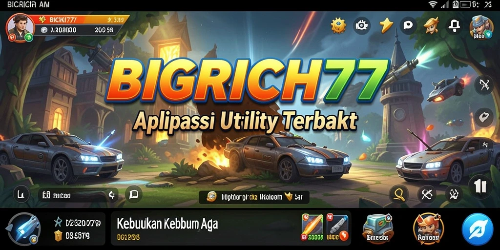 Tampilan antarmuka utama BIGRICH77 yang sederhana dan efisien.
