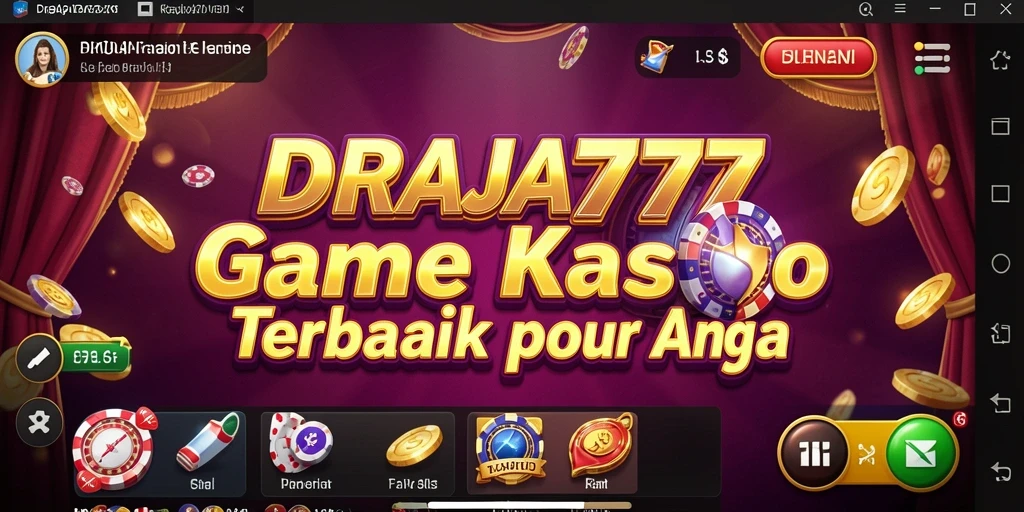 Screenshot gameplay DRAJA777 yang menampilkan suasana kasino yang menegangkan.