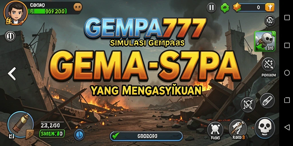Gameplay GEMPA777 menunjukkan ketegangan saat gempa bumi terjadi.