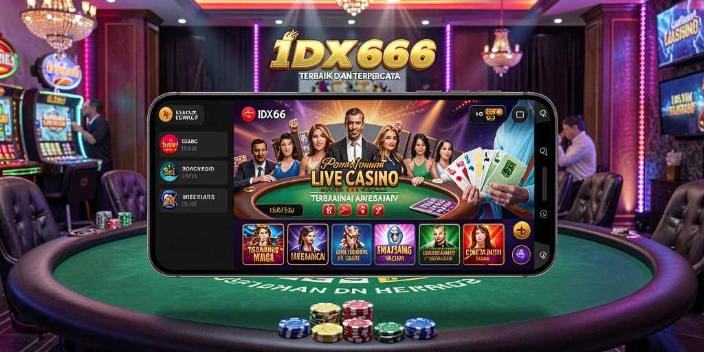 Tampilan gameplay Live Casino IDX66 yang mengasyikkan dan realistis.