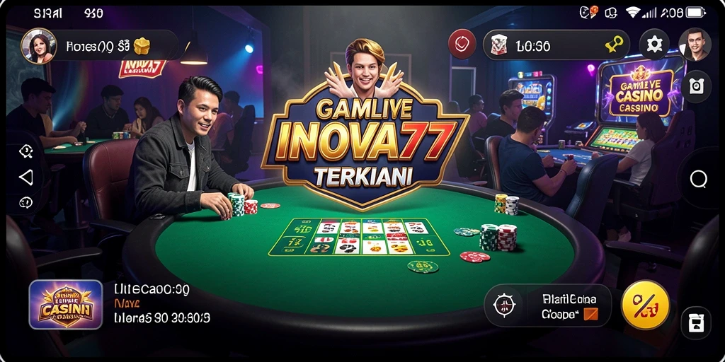 Tampilan gameplay menarik di INOVA77 Live Casino.