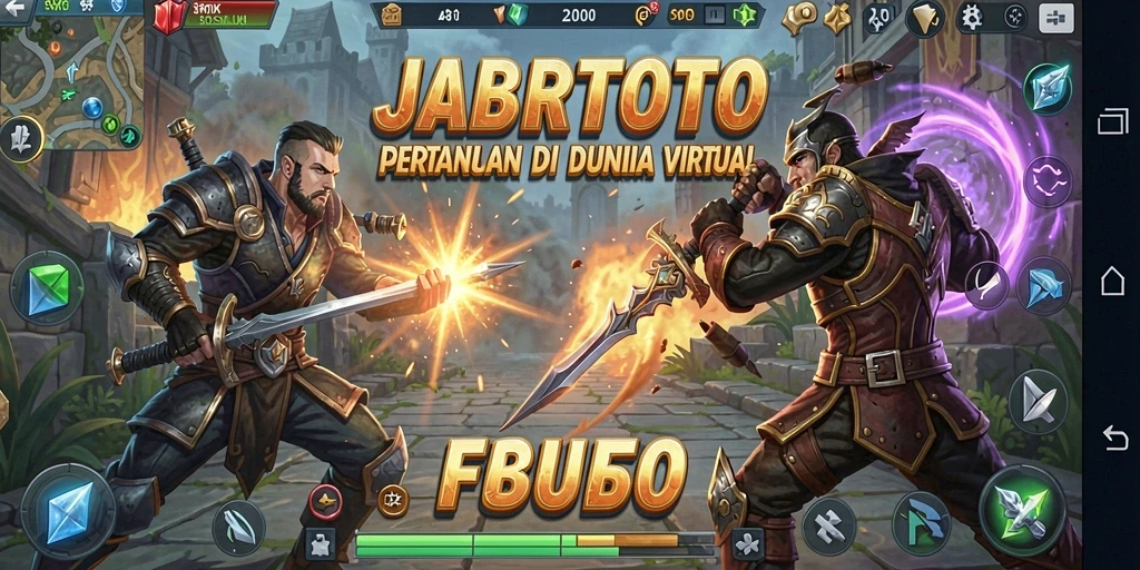 Screenshot permainan <strong>JABARTOTO</strong> dengan aksi pertarungan yang mendebarkan.