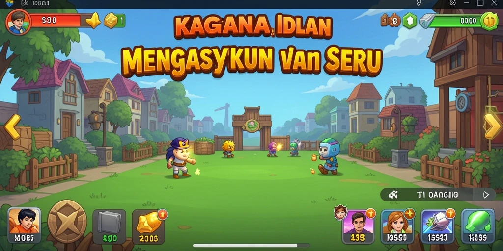 Tampilan gameplay KAGANDAN yang mengasyikkan dan menarik.