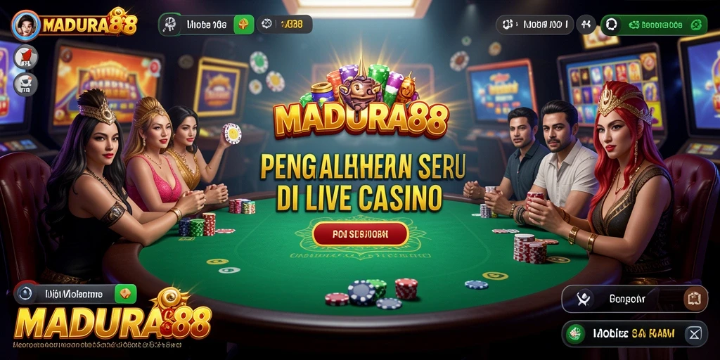 Tampilan menarik dari gameplay Live Casino MADURA88.