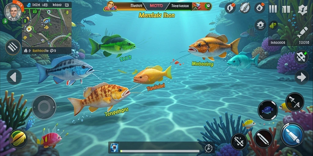 Tampilan gameplay seru di dalam game Tembak Ikan MIOTOTO.