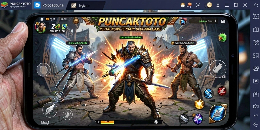 Tampilan gameplay PUNCAKTOTO yang mendebarkan dan penuh aksi.