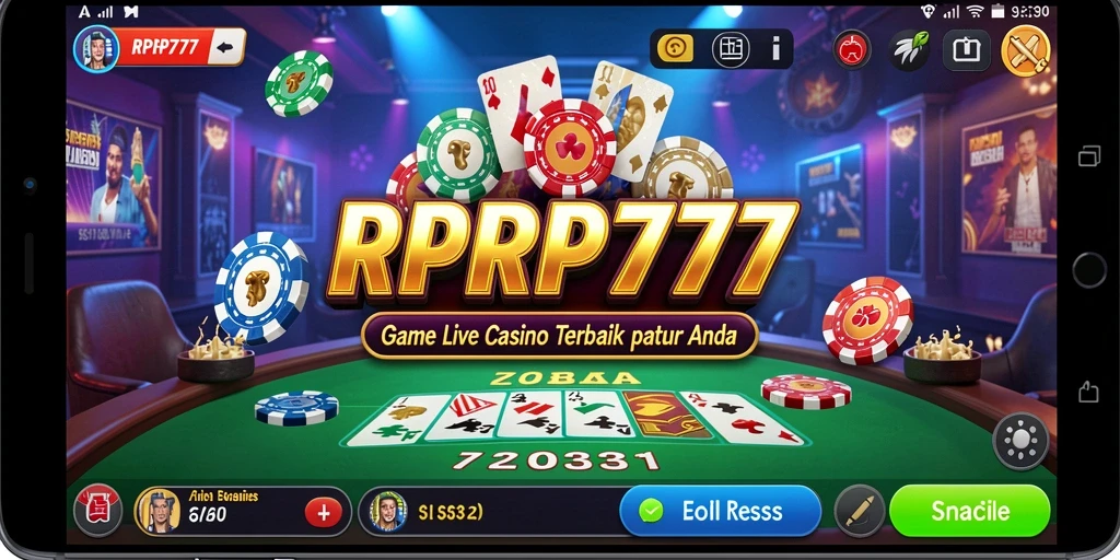 Tampilan gameplay Live Casino yang menarik dan interaktif.