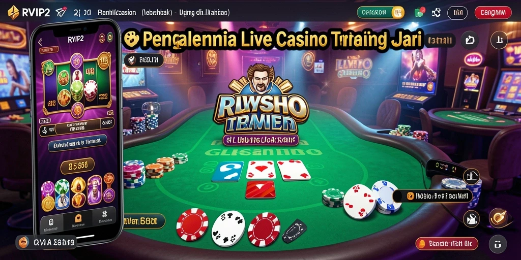 Tampilan gameplay Live Casino yang menarik di RVIP2.