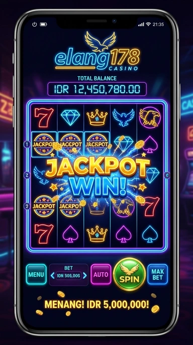 Screenshot antarmuka pengguna aplikasi elang178 yang menarik.